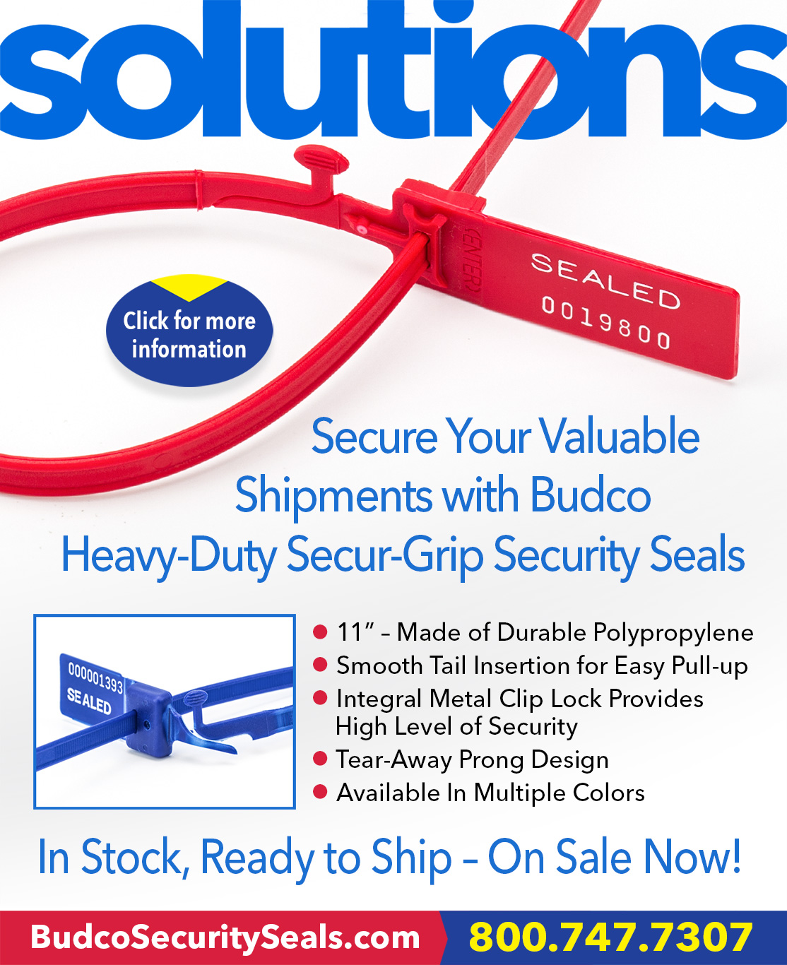 Secur-Grip Plastic Security Seals